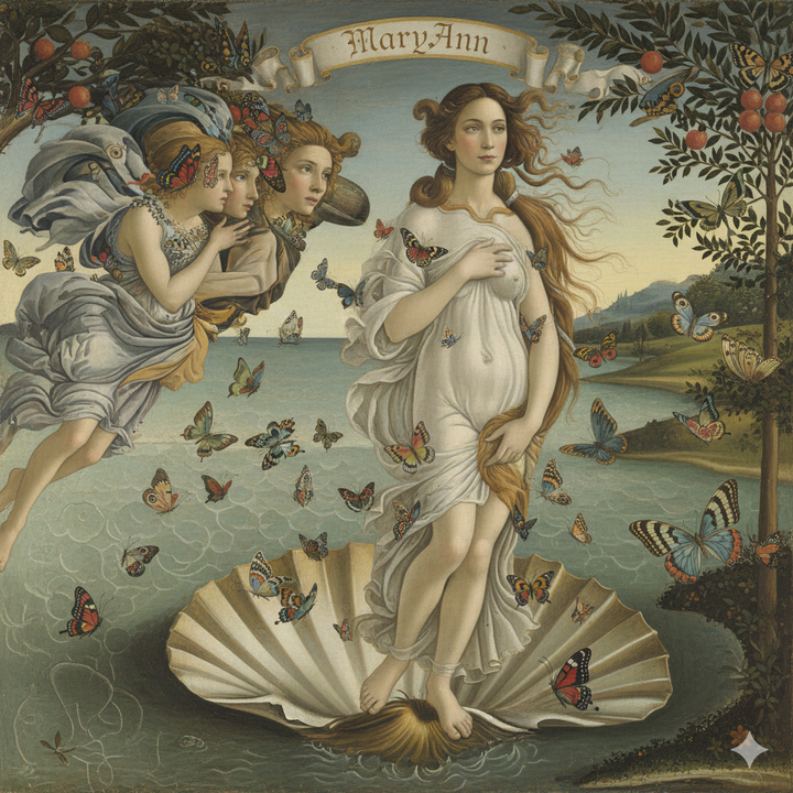 Inspiriert von Boticellis Venus